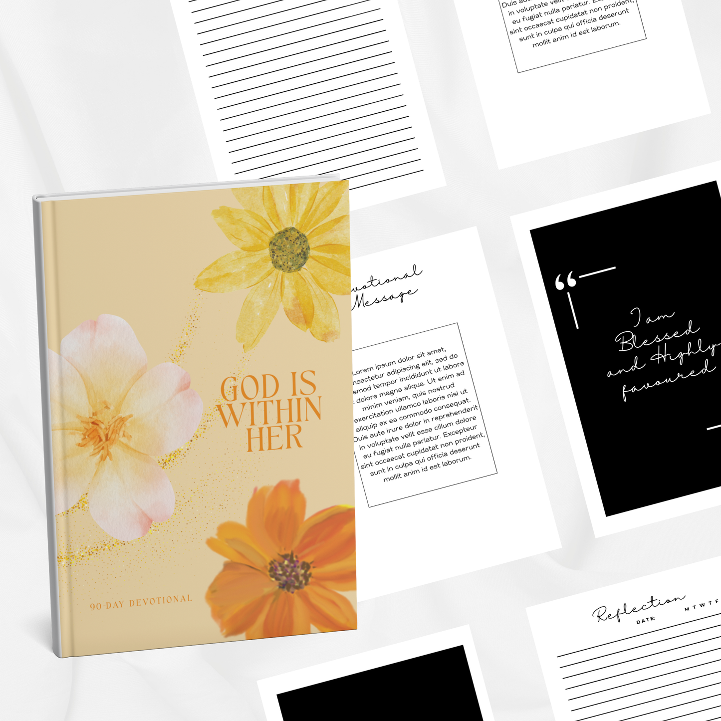 God Is Within Her Devotional Journal (KDP compatible + free course)