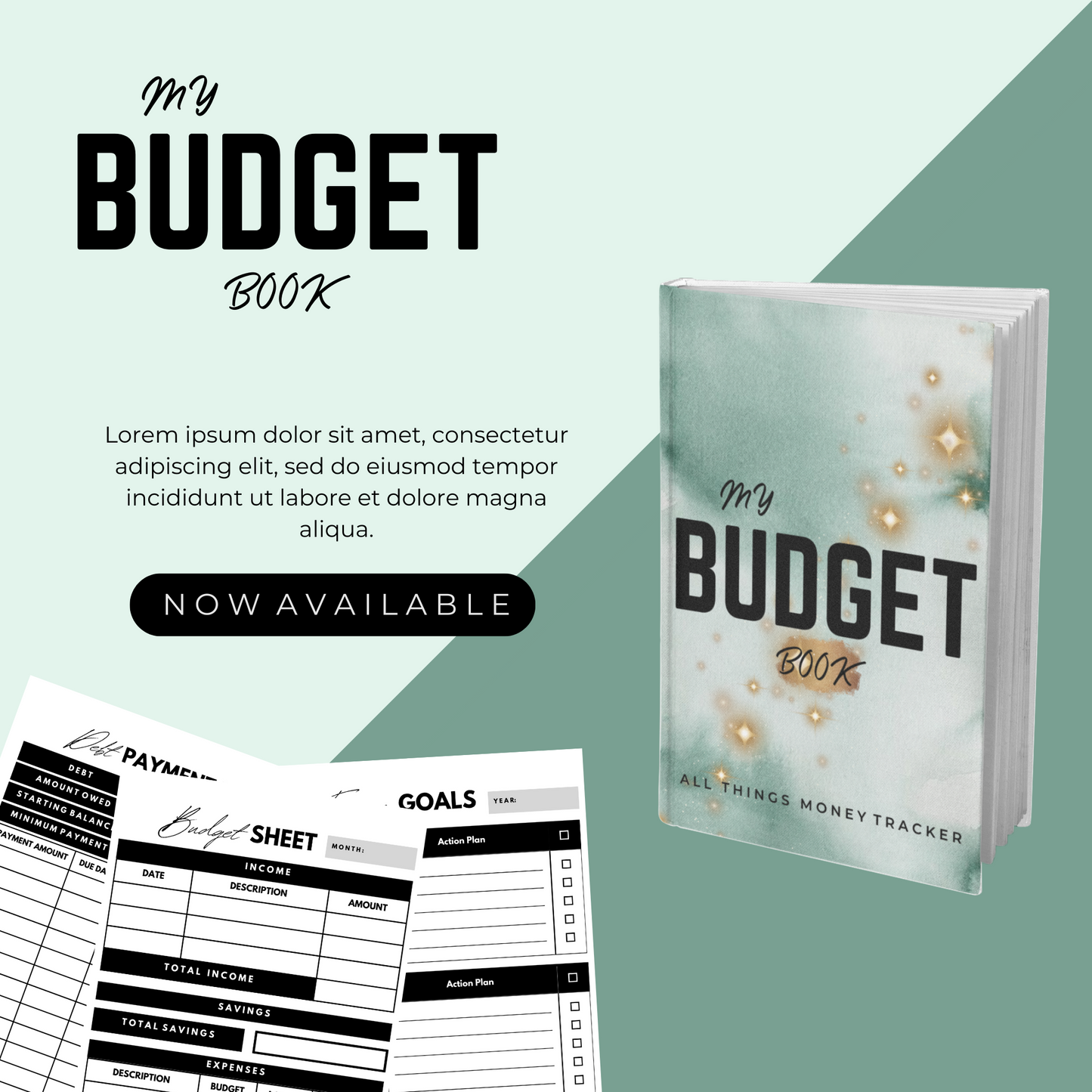 My Budget Book Planner (KDP compatible + free course)