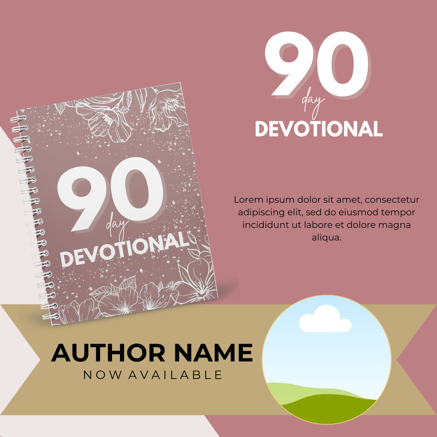 90 Day Devotional Journal (KDP compatible + free course)