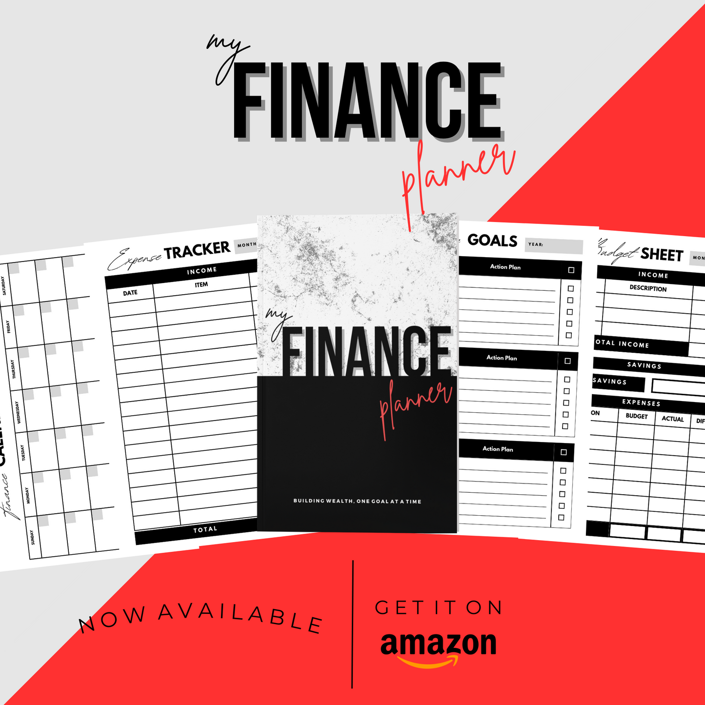 My Finance Planner (KDP compatible + free course)