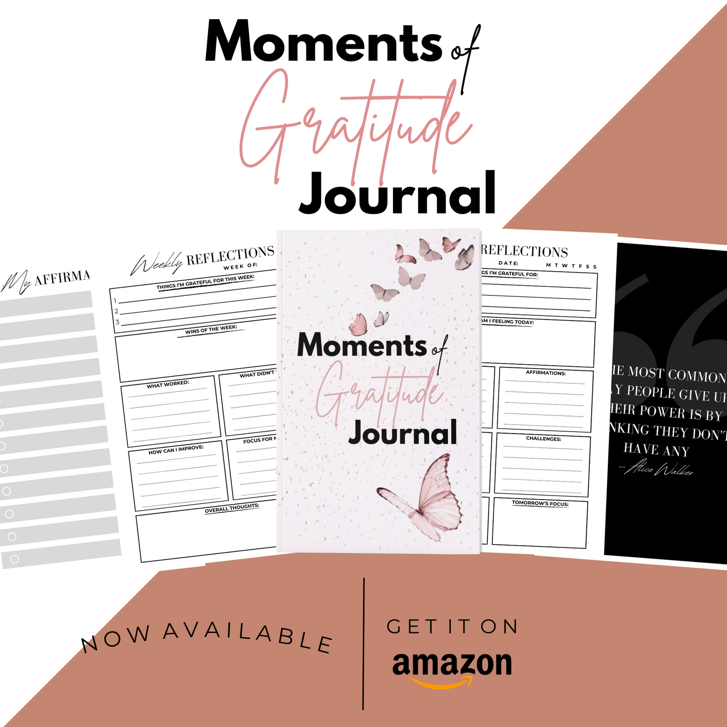 Moments of Gratitude Journal (KDP compatible + free course)