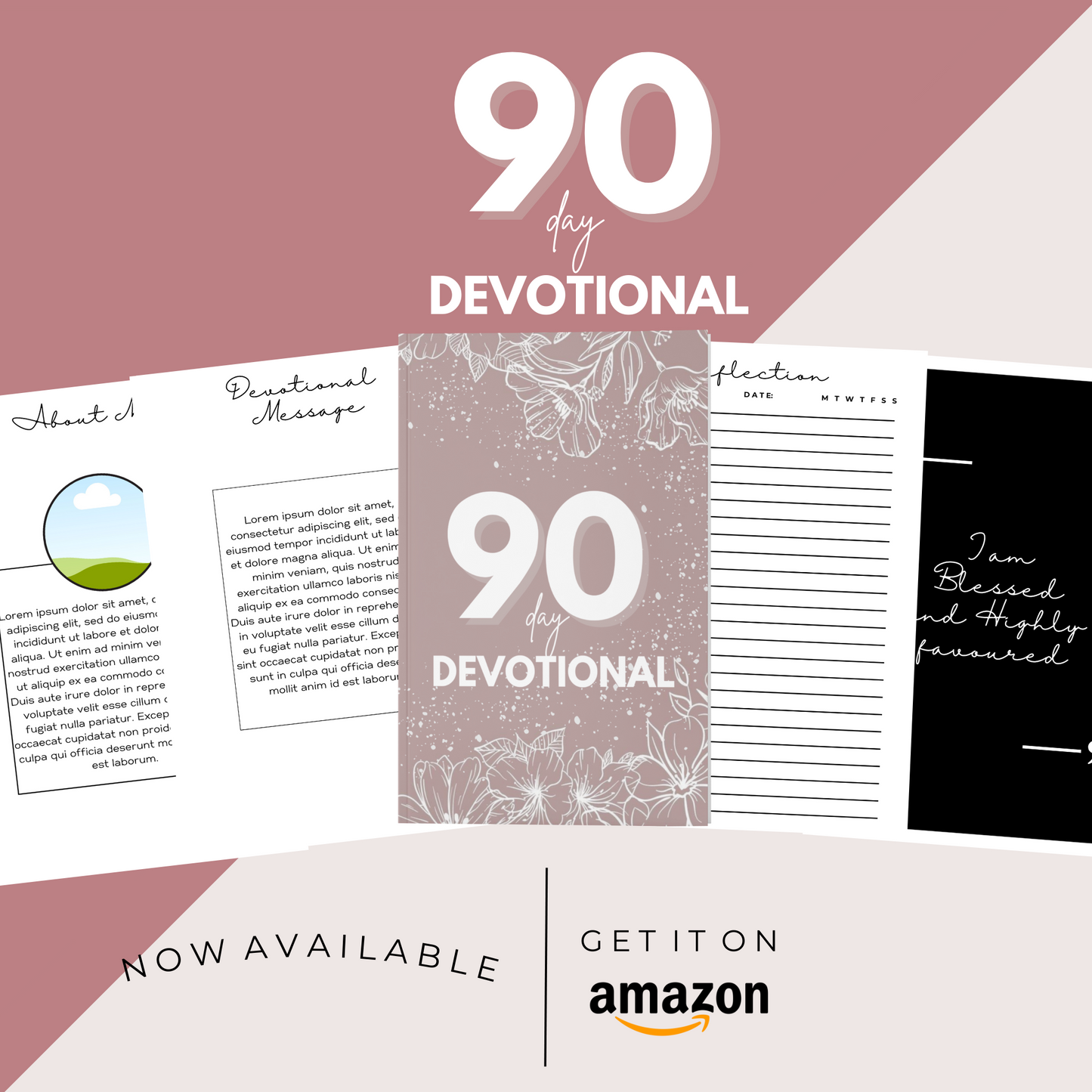 90 Day Devotional Journal (KDP compatible + free course)