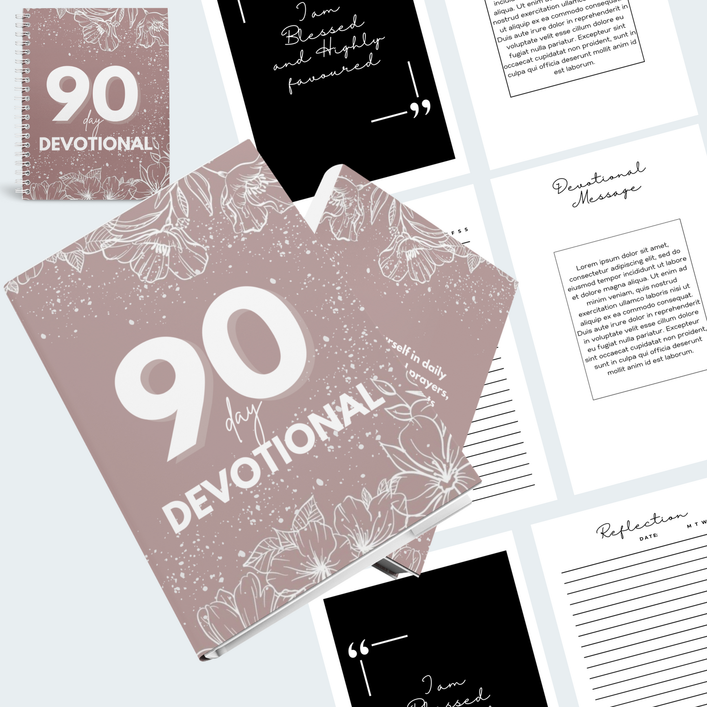 90 Day Devotional Journal (KDP compatible + free course)