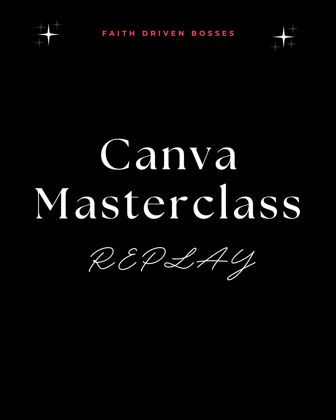 Canva Passive Income Masterclass REPLAY