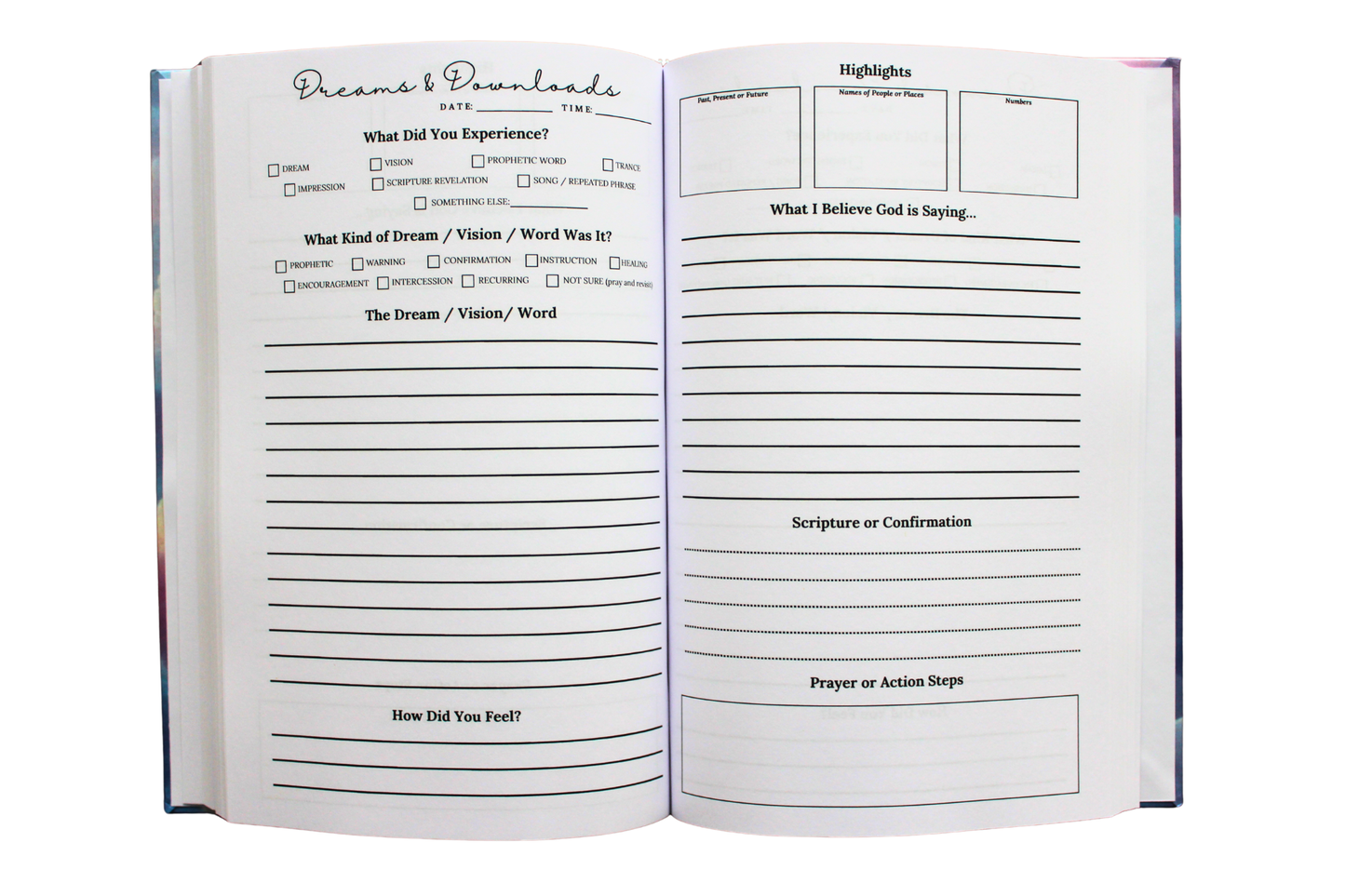 When God Speaks: A Journal for Dreams, Prompts and Prophetic Words