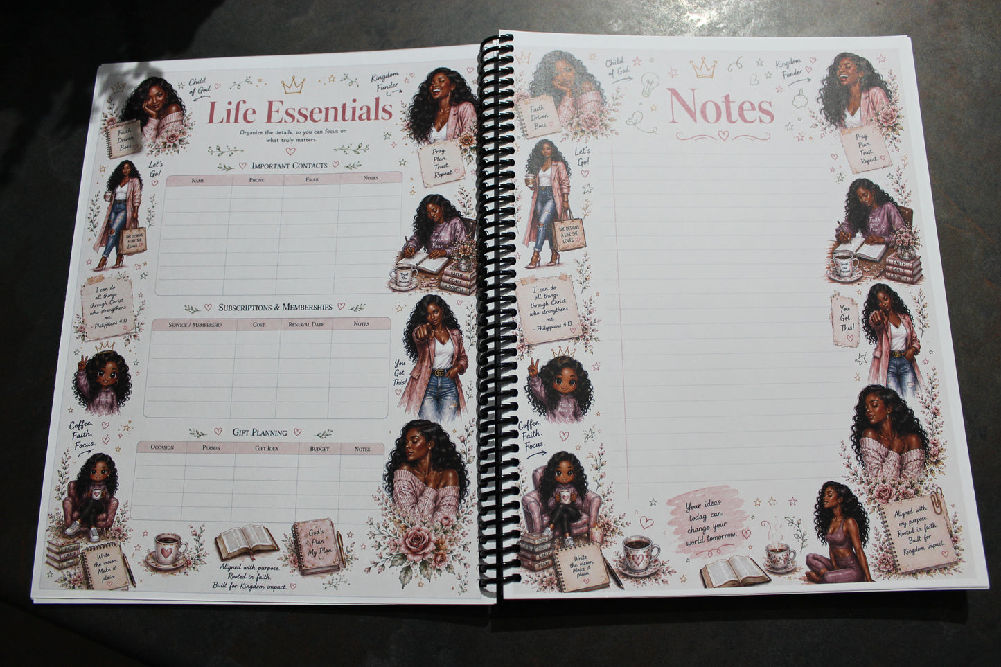 Daily Intentions & Goals Planner for Women