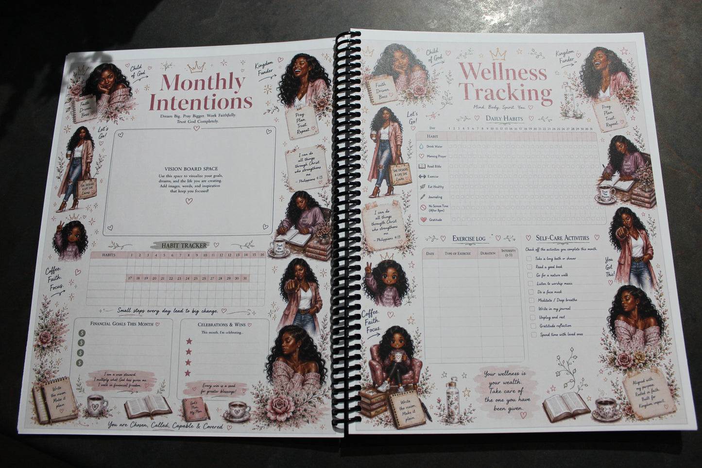 Daily Intentions & Goals Planner for Women