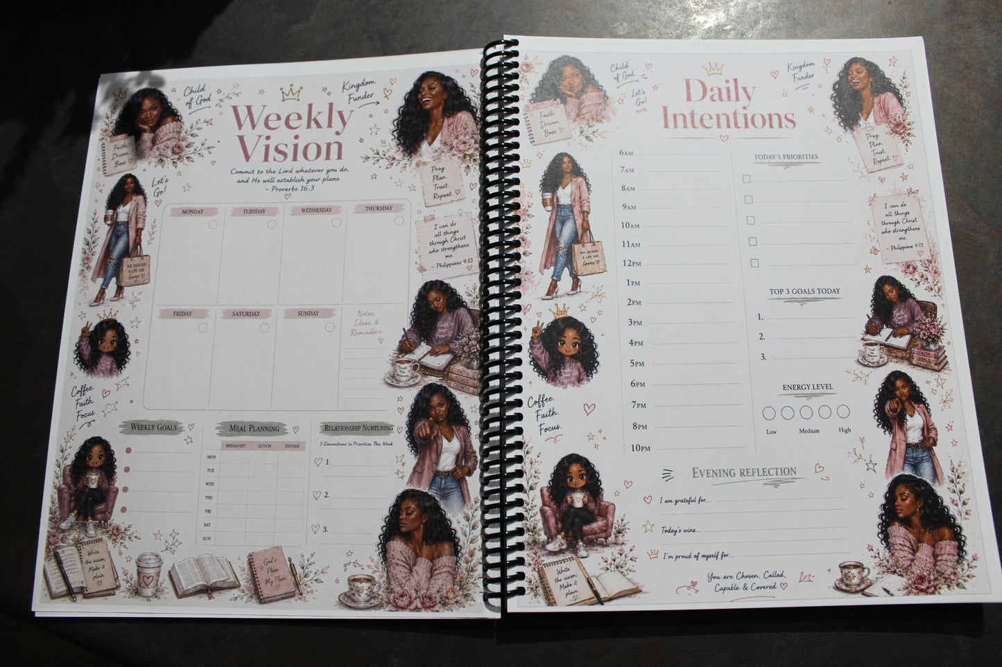 Daily Intentions & Goals Planner for Women