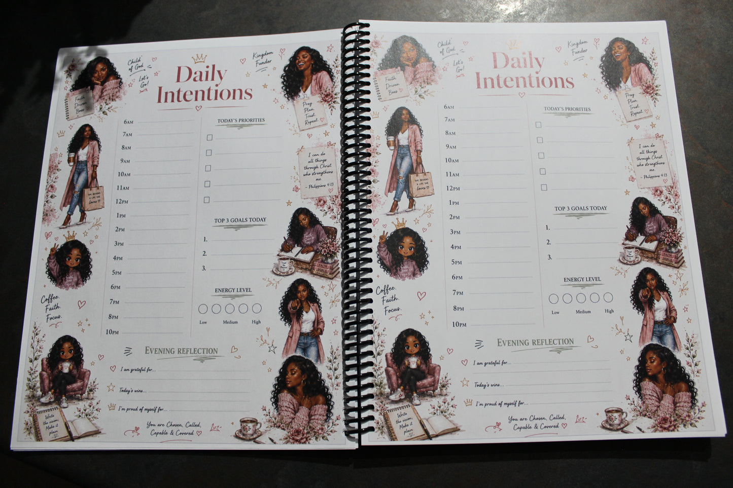 Daily Intentions & Goals Planner for Women
