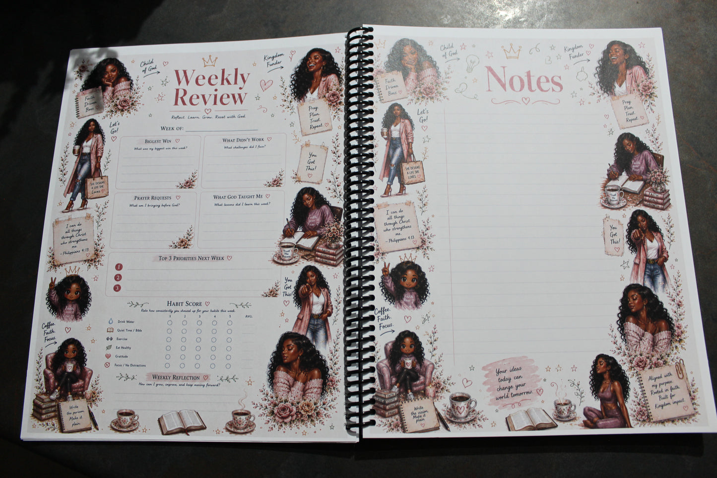 Daily Intentions & Goals Planner for Women