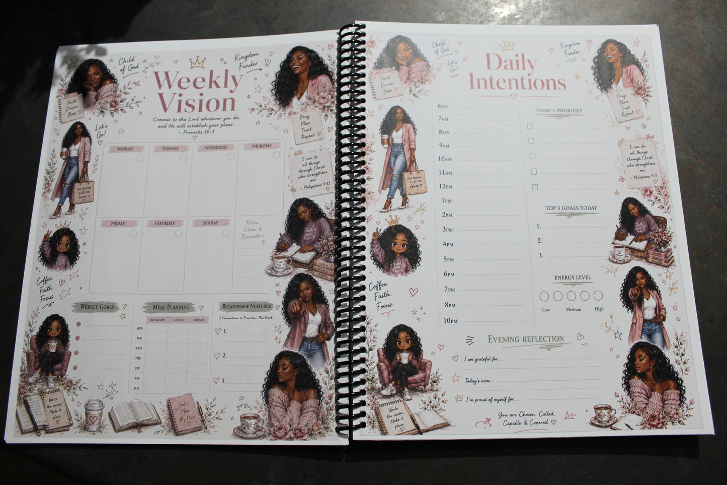 Daily Intentions & Goals Planner for Women